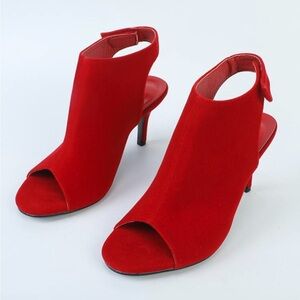 Brand new never worn Red Women's peep toe heels